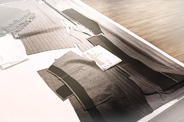 fabric on table